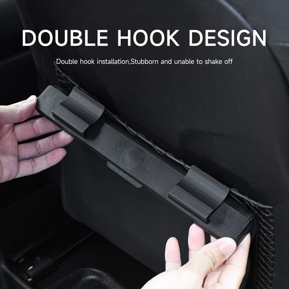 Car Garbage Bag with LED Waterproof Magnetic Adsorption Storage Bag Seat Hanging Trash Can Leather Storage Pocket Leak-Proof