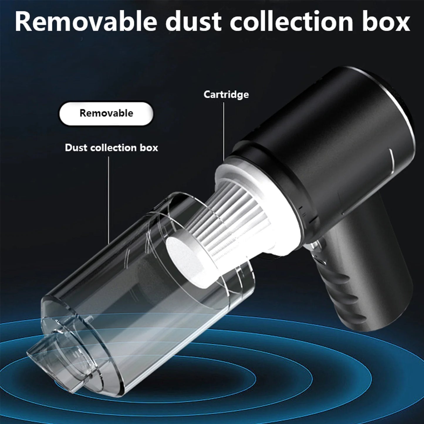 Cordless Handheld Car Vacuum Cleaner, 120W Powerful Suction Mini Household Compact Vacuum, Mini Dusts Buster with USB Portable Vacuum Cleaner Clearance under 10